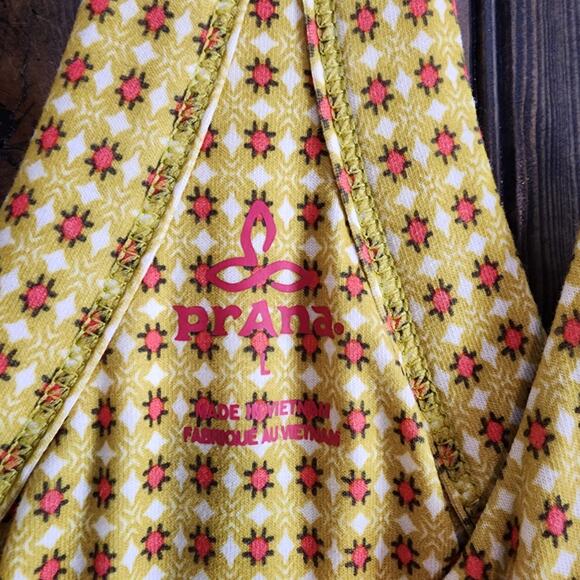 Prana Cali Safari Guava Racerback Built In Bra Activewear Dress size L - Picture 2 of 10